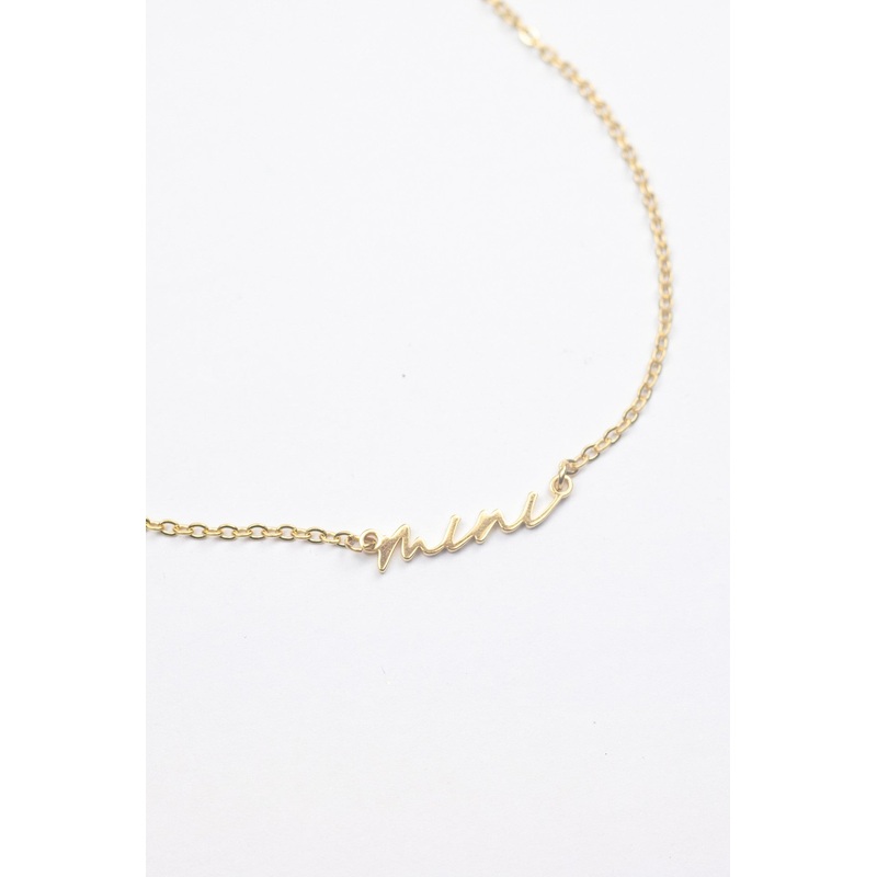 Girls Mini Script Necklace