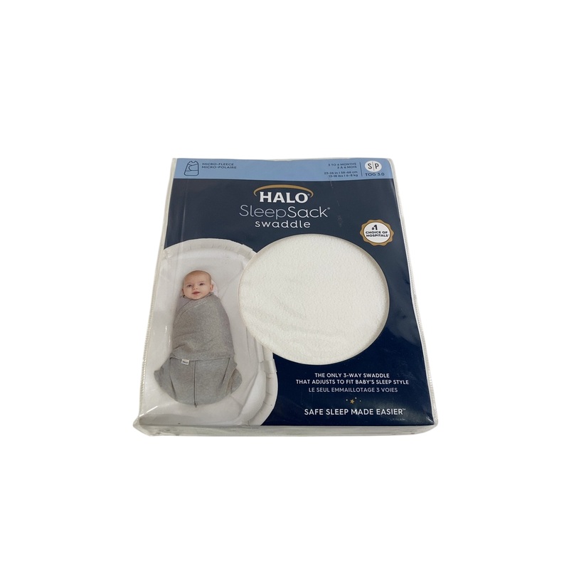 Halo Cotton Sleepsack, Small, Cream Fleece