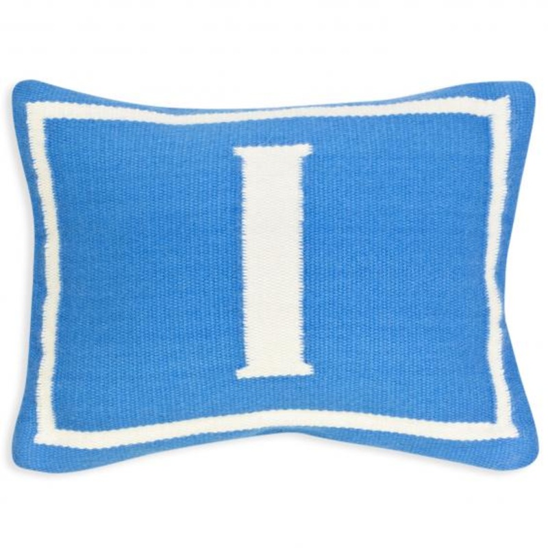 Jonathan Adler Junior Letter I Pillow in Blue