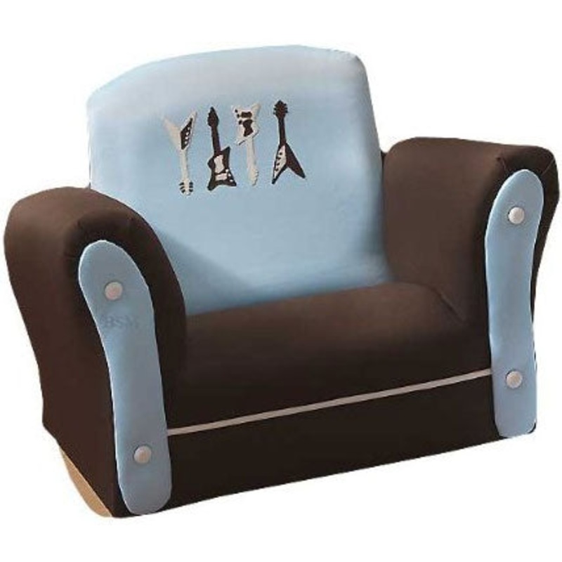 Lambs & Ivy Rock N’ Roll Upholstered Rocking Chair