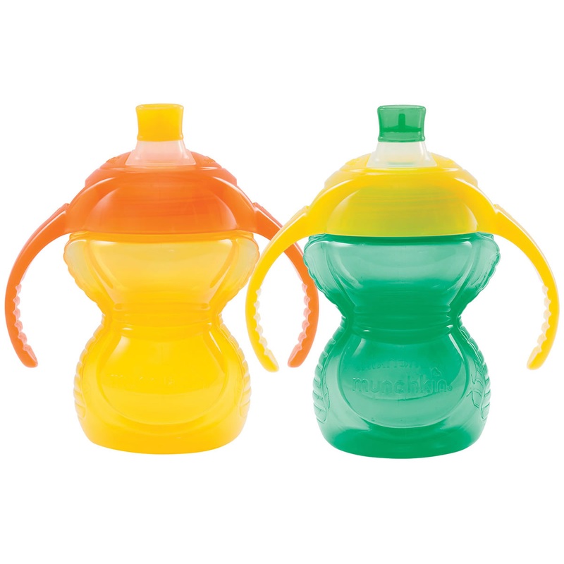 Munchkin Click Lock Bite-Proof Trainer Cup, 2-Pack – Yellow/Green