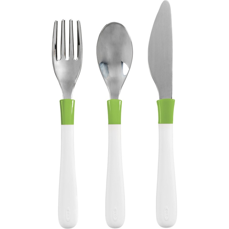 OXO Tot Big Kid Cutlery Set – Green