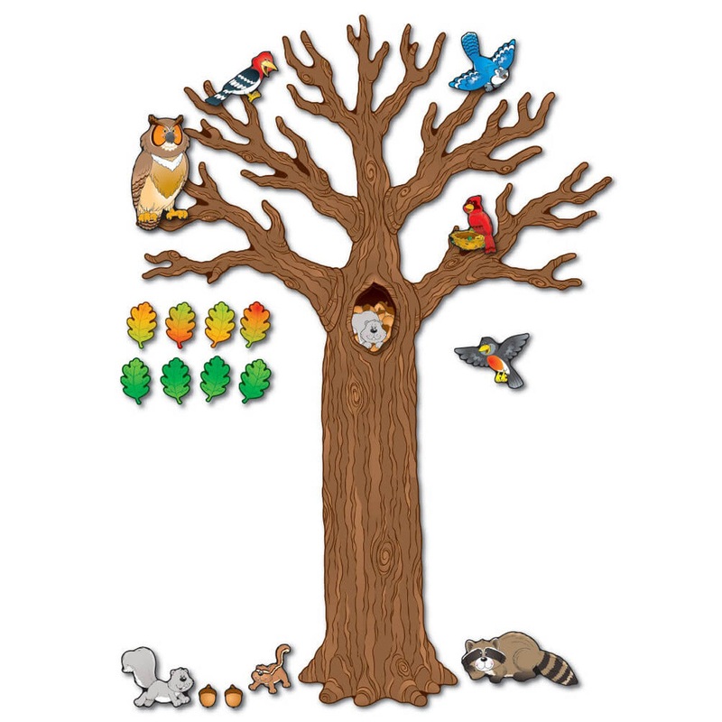 Big Tree with Animals Bulletin Board Set Grade K-5