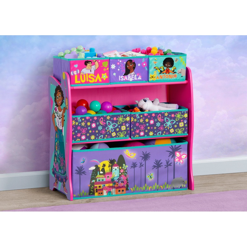 Disney Encanto 6 Bin Design and Store Toy Organizer
