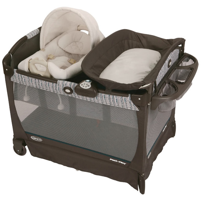 Graco Pack ‘n Play Playard with Cuddle Cove Removable Seat – Elm