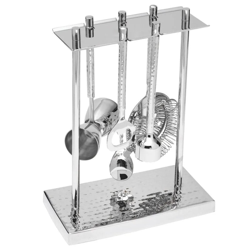 Hammered 6 Piece Bar Tool Set