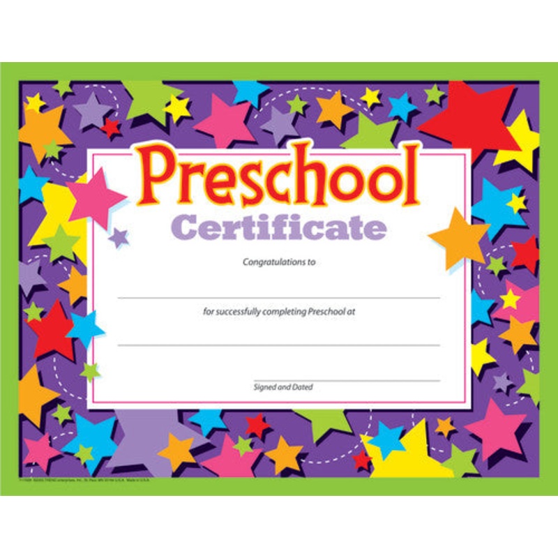 Preschool Certificate