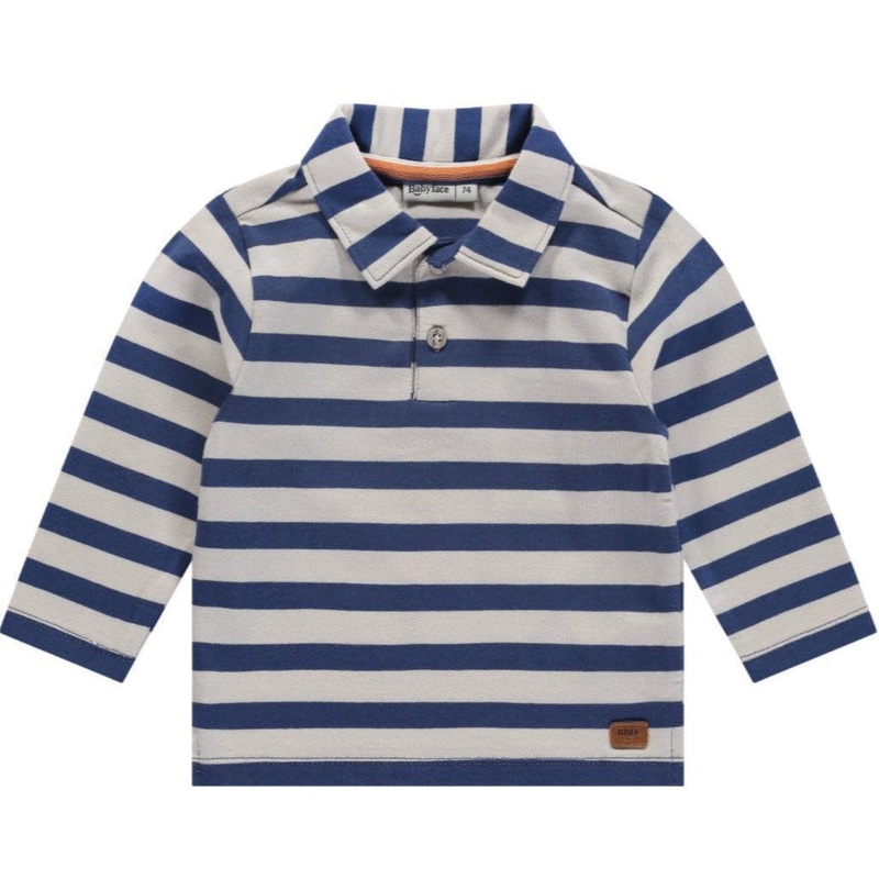 Babyface – Long Sleeve Polo – Blue Stripe