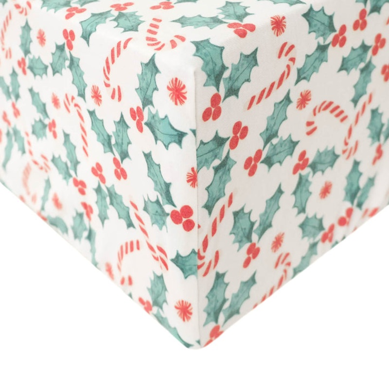 Copper Pearl Premium  Knit Fitted Crib Sheet | Holly