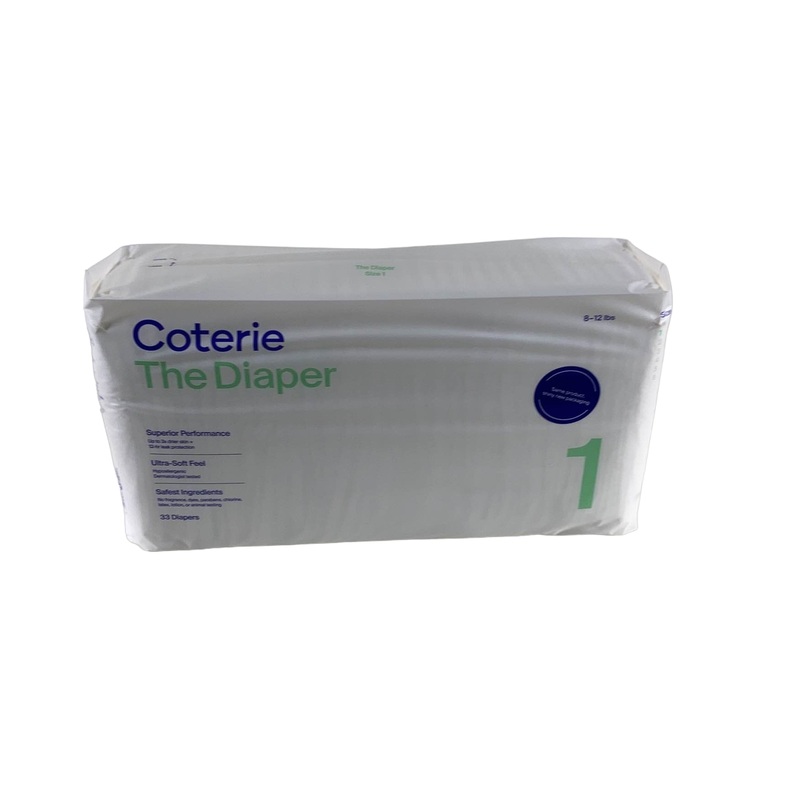 Coterie Size 1 Diapers, 33 Count