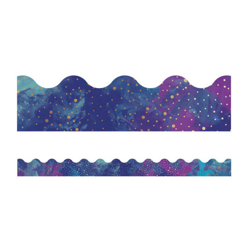 Galaxy Scalloped Bulletin Board Borders