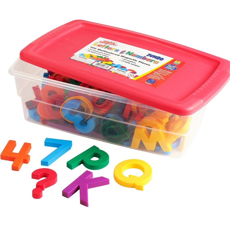 Jumbo AlphaMagnets & MathMagnets – 100 pieces(DISC)