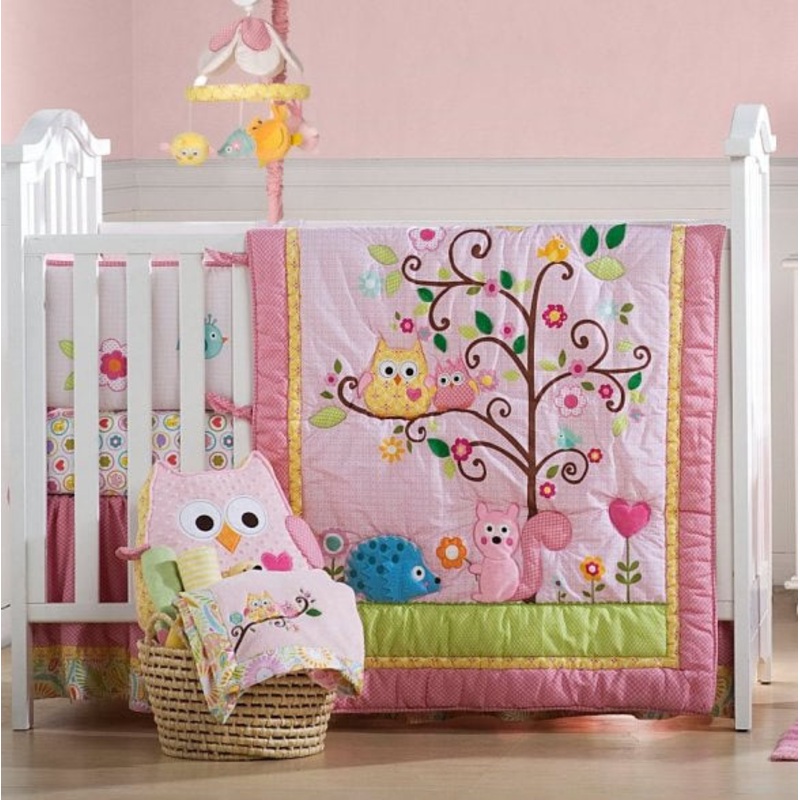 KidsLine Dena Happi Tree 8-Piece Crib Set