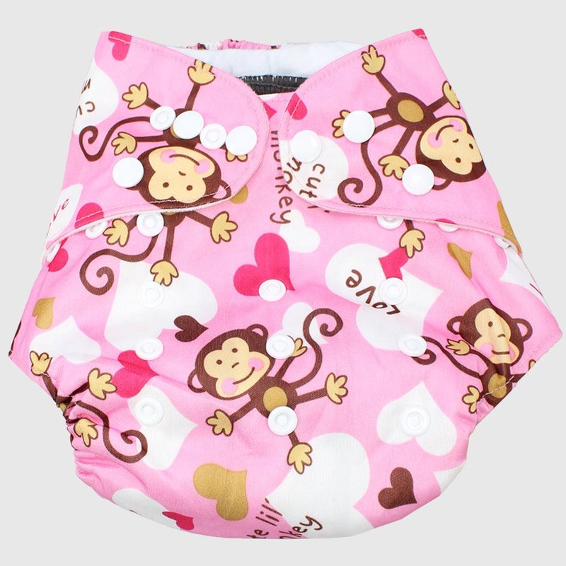 Lovely Monkey Adjustable And Reusable Diaper