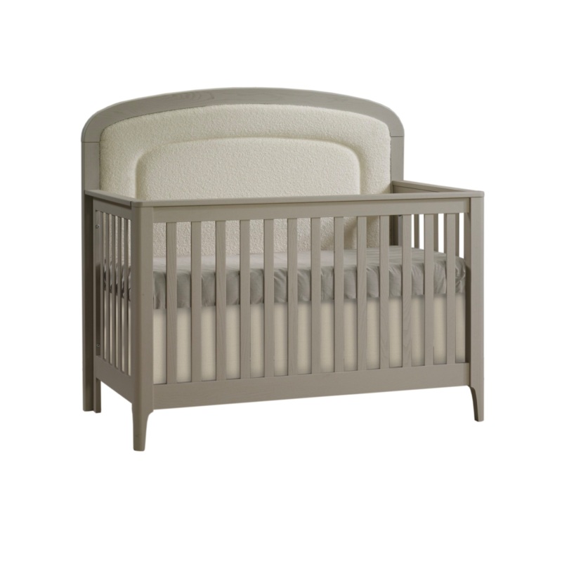 Palo Convertible Crib with Upholstered Boucle Panel