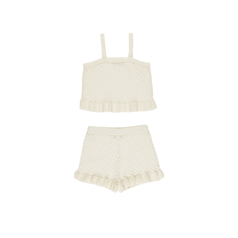 Rylee + Cru Crochet Tank Set – Ivory