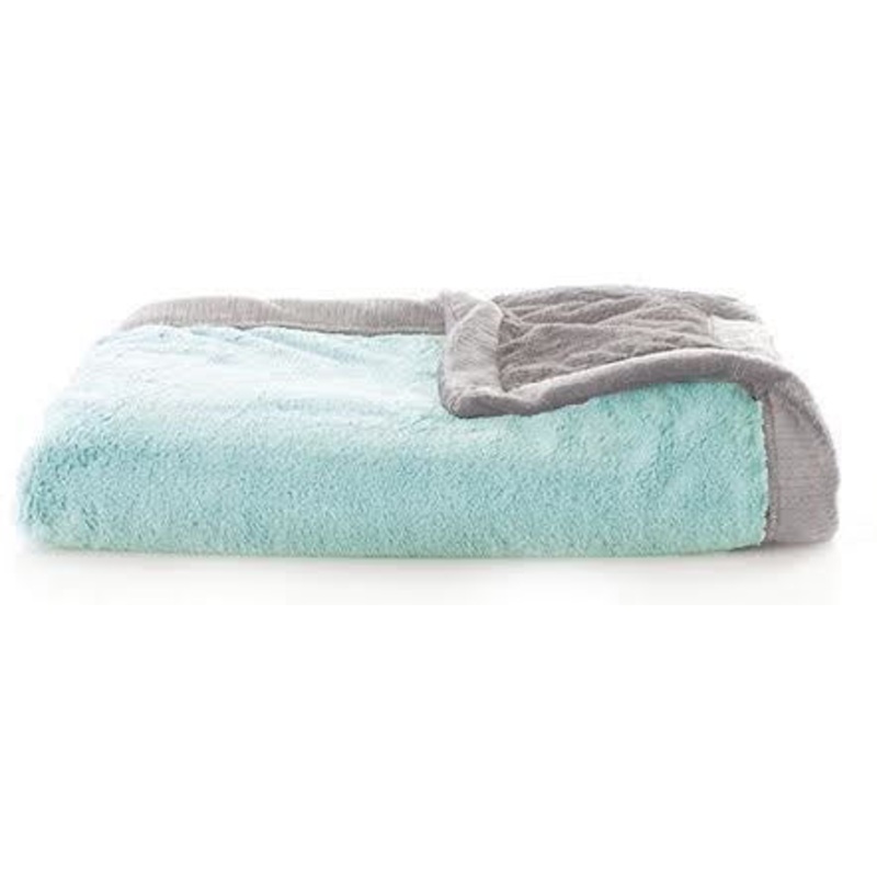 Saranoni Lush/Lush Receiving Blanket – Mint/Gray