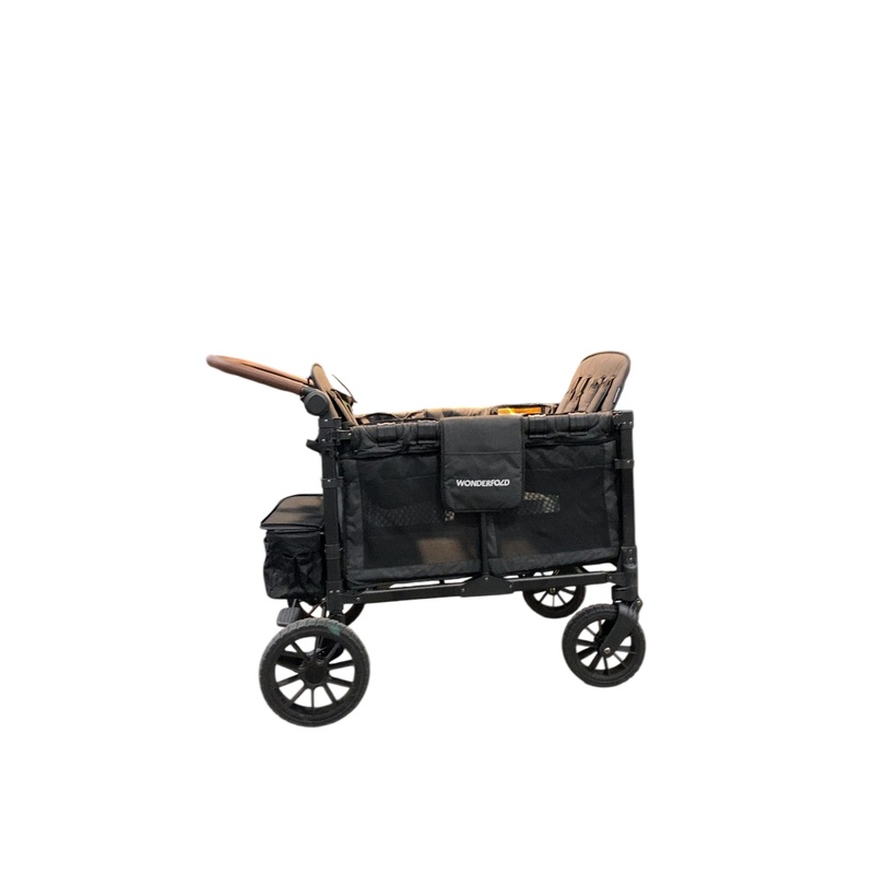 Wonderfold W4 Luxe Quad Stroller Wagon, 2024, Volcanic Black