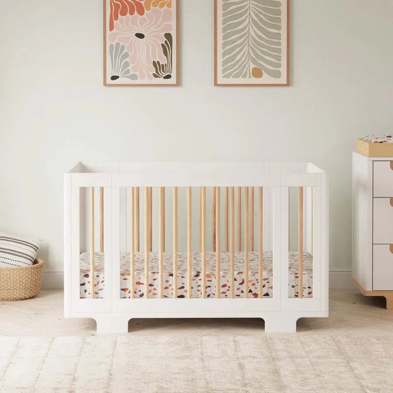 Babyletto – Yuzu 8-in-1 Convertible Crib – White + Natural