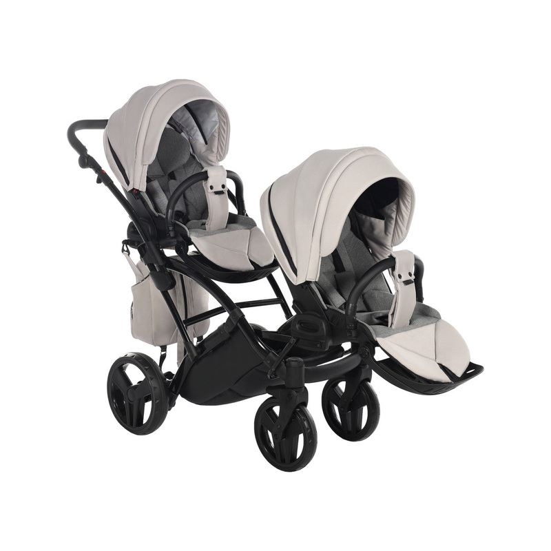 JUNAMA  CORE CLAY GREY DUO SLIM – 2IN1 (2 X CARRYCOTS & 2 X SEAT UNITS)