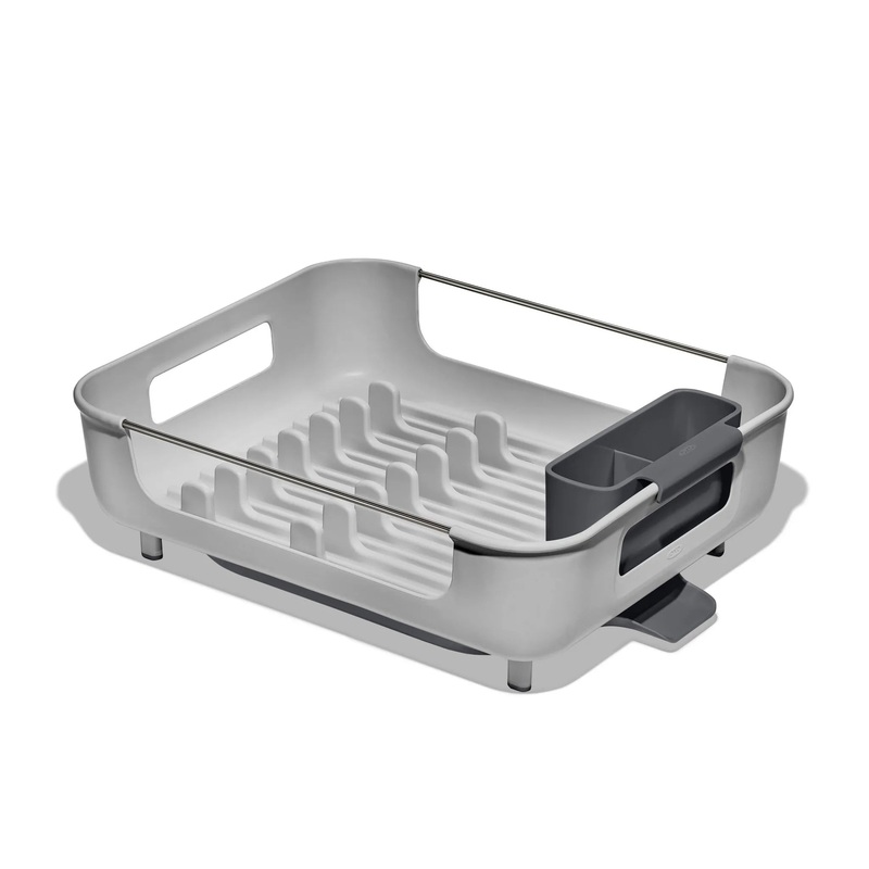 Large Capacity Dish Rack – Gray