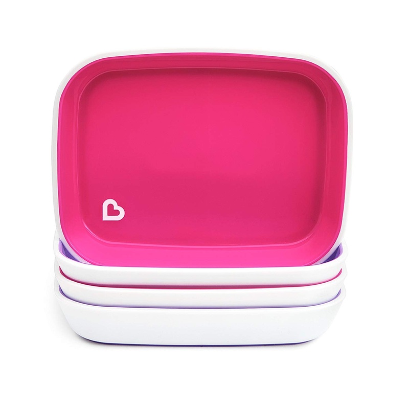 Splash Plates – Pink/Purple – 4pk