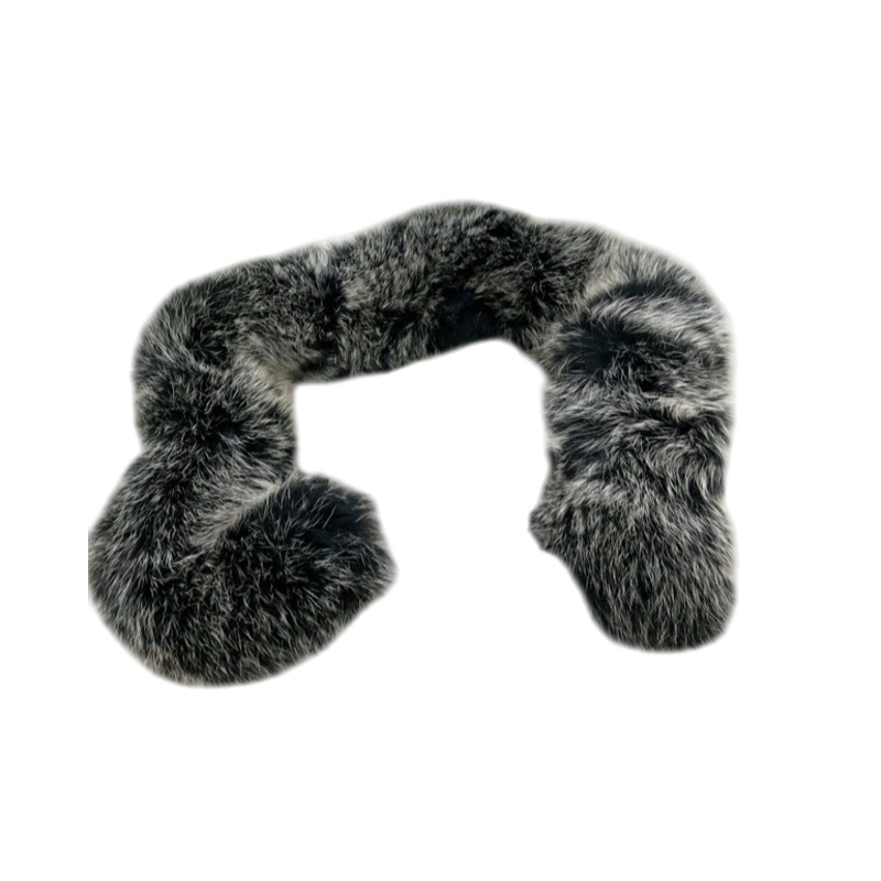 BabyFrrr Faux Fur Stroller Hood Trim, Black/Tan