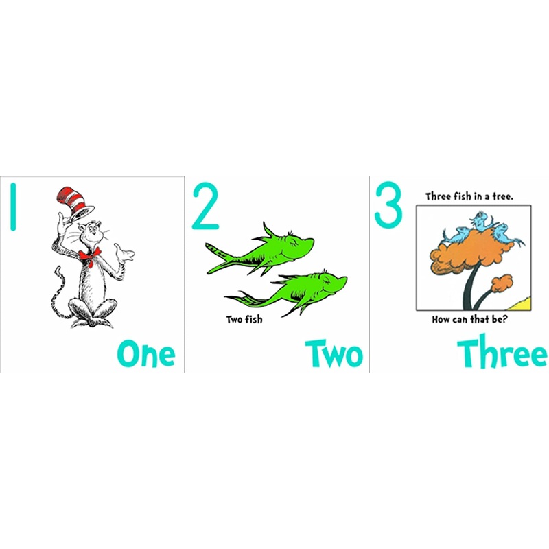 Dr. Seuss Numbers 1-20 Bulletin Board Set