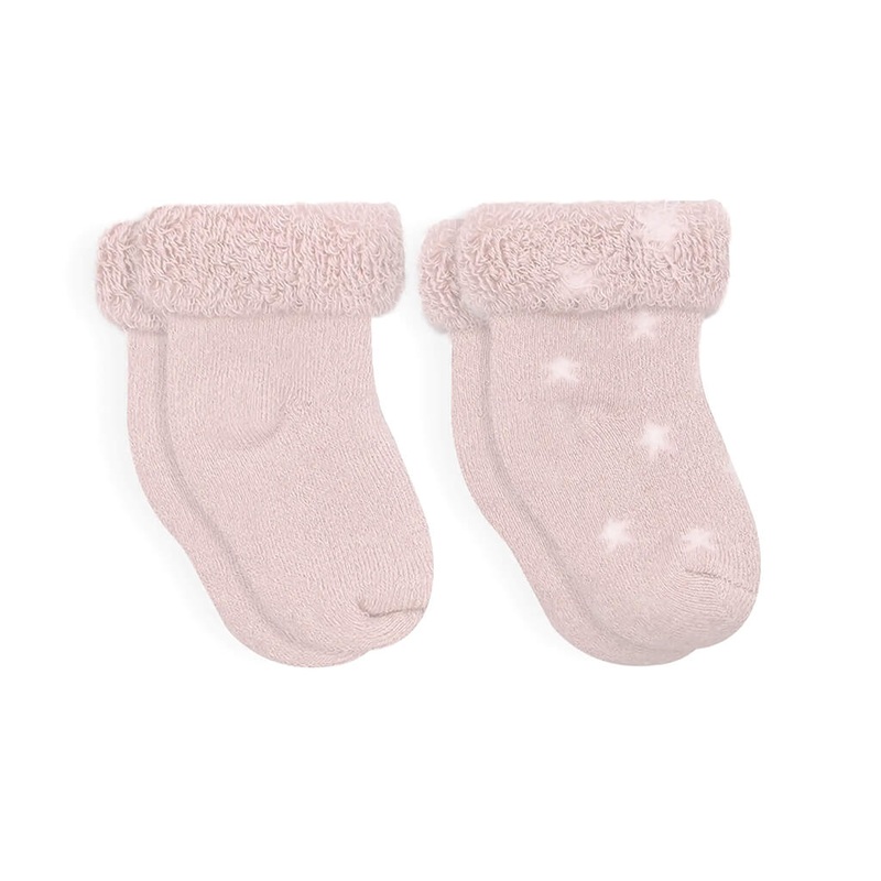 Infant Socks Solid/Stars Pink