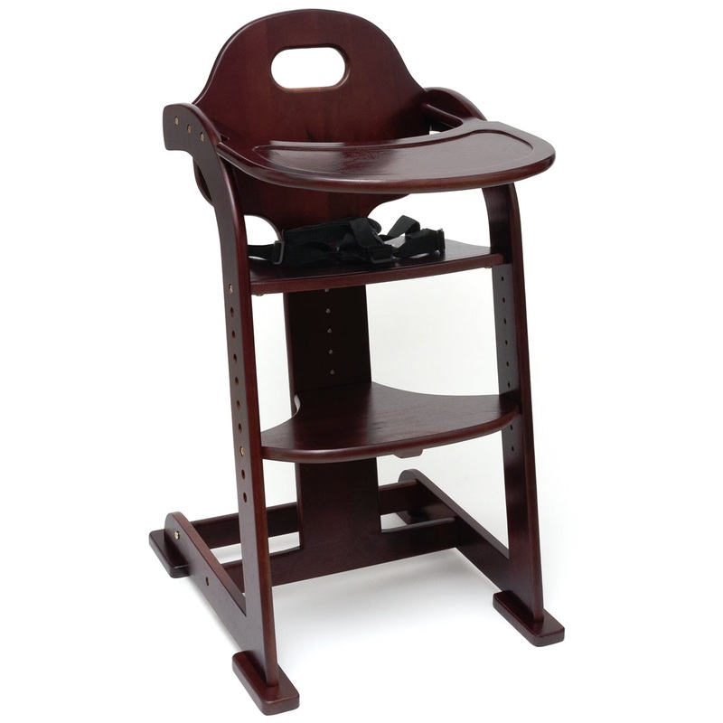 Lipper International Adjustable High Chair – Espresso