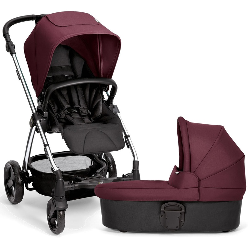 Mamas & Papas Sola 2 Chrome Stroller & Carrycot – Mulberry
