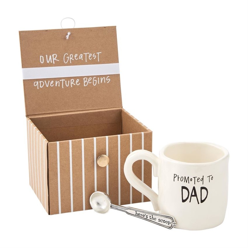 Mud Pie Dad Coffee Baby Announcement Gift Set