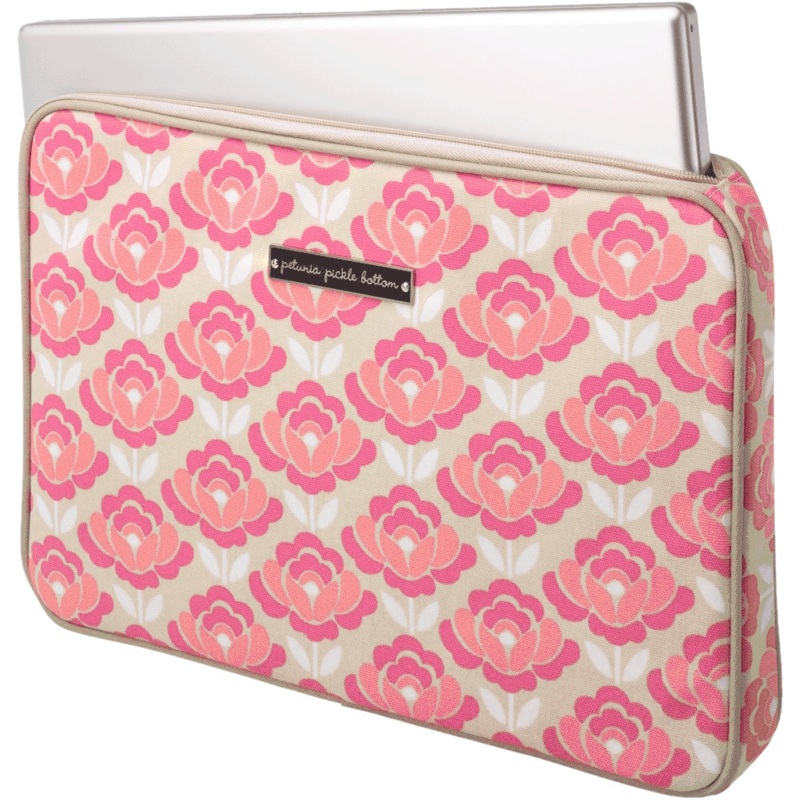 Petunia Pickle Bottom Carried Away Laptop Case in Flowering in Firenze