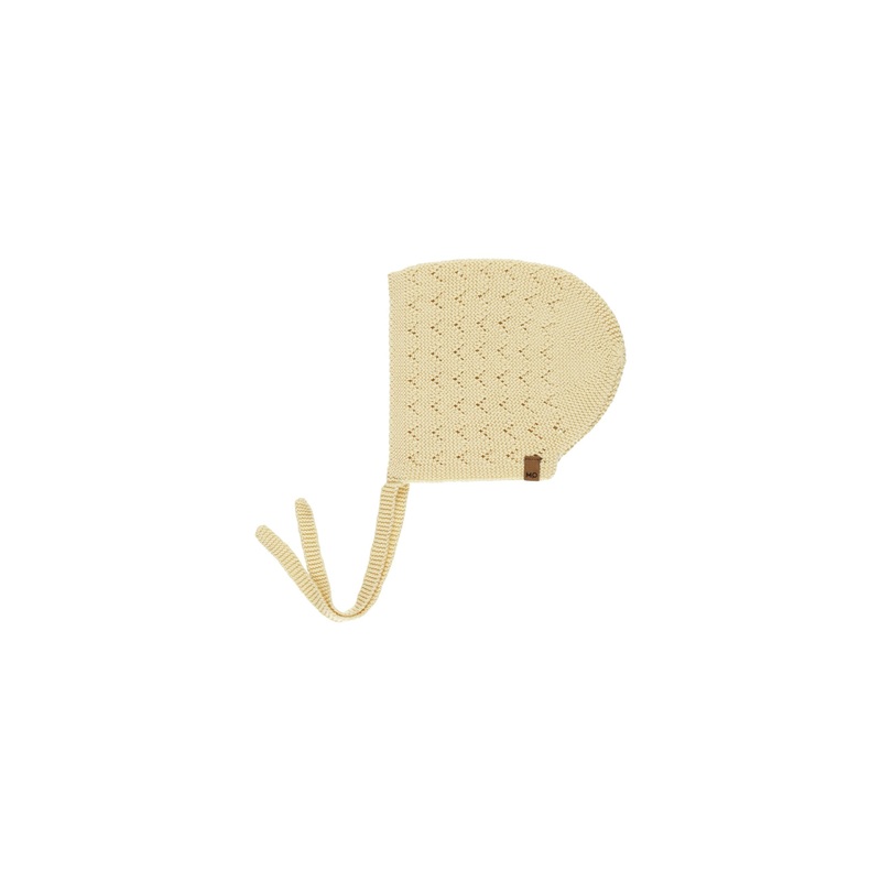 Quincy Mae Pointelle Knit Bonnet – Yellow