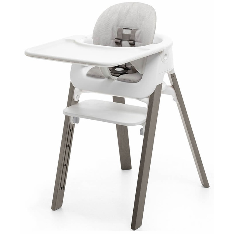 Stokke Steps Complete High Chair – White/Hazy Grey/Grey