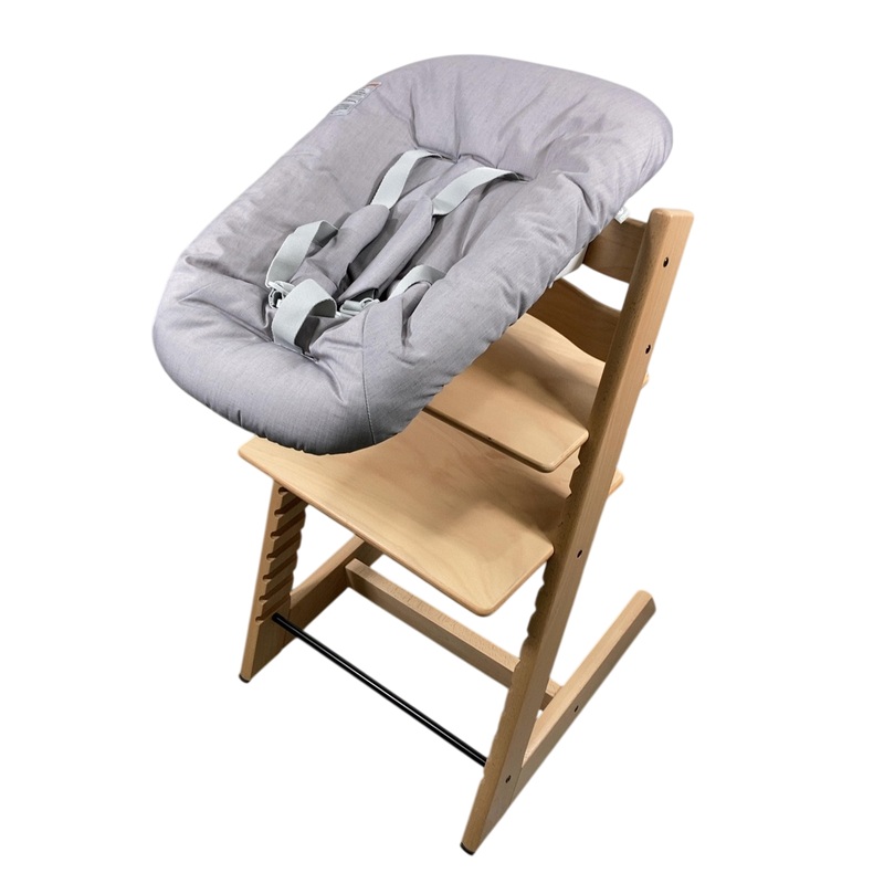 Stokke Tripp Trapp High Chair and Newborn Set Bundle, Natural