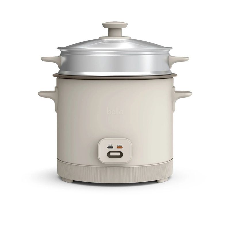 16 Cup Rice Cooker with Steamer Oatmilk