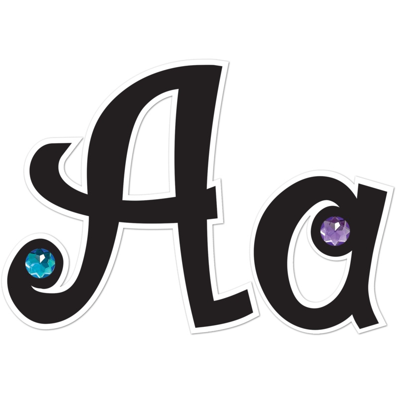 5″ Bling Letters with Colorful Jewels