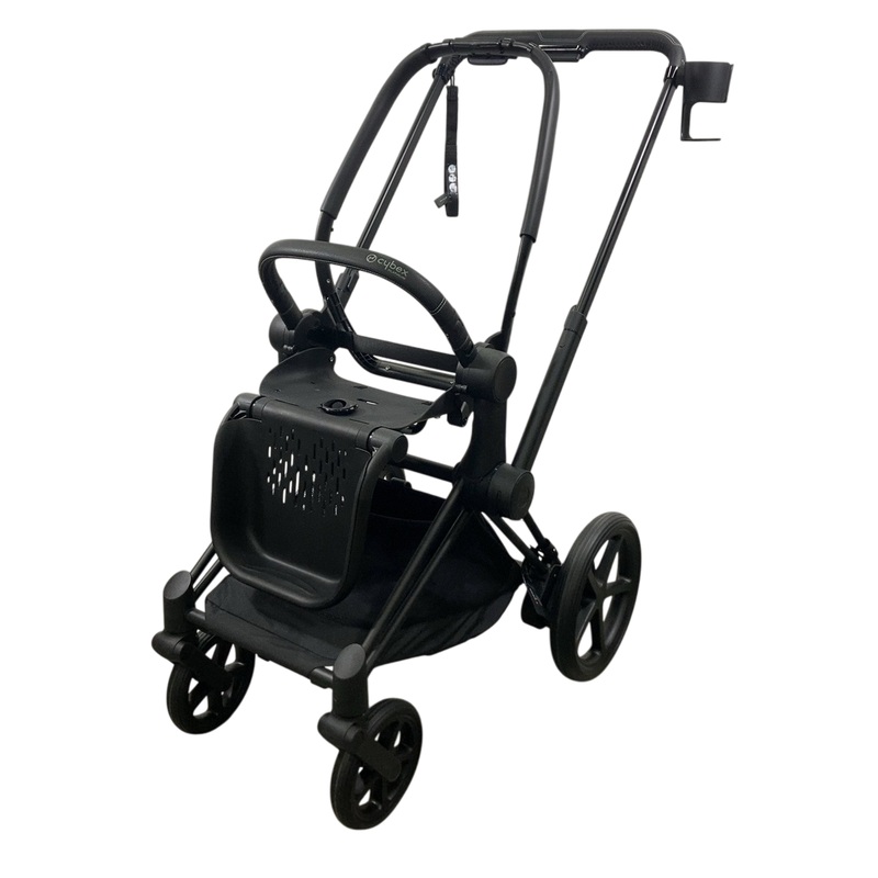 Cybex E-PRIAM Stroller Frame Only, Matt Black, 2024, with Battery