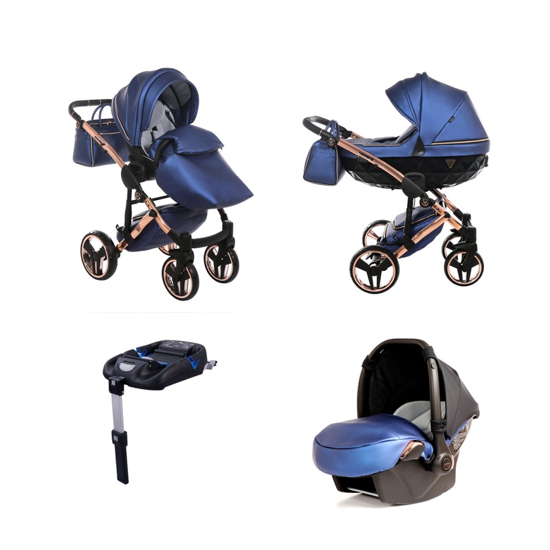 JUNAMA FLUO LINE NAVY – 4IN1 (INCLUDES CAR SEAT & ISOFIX BASE)