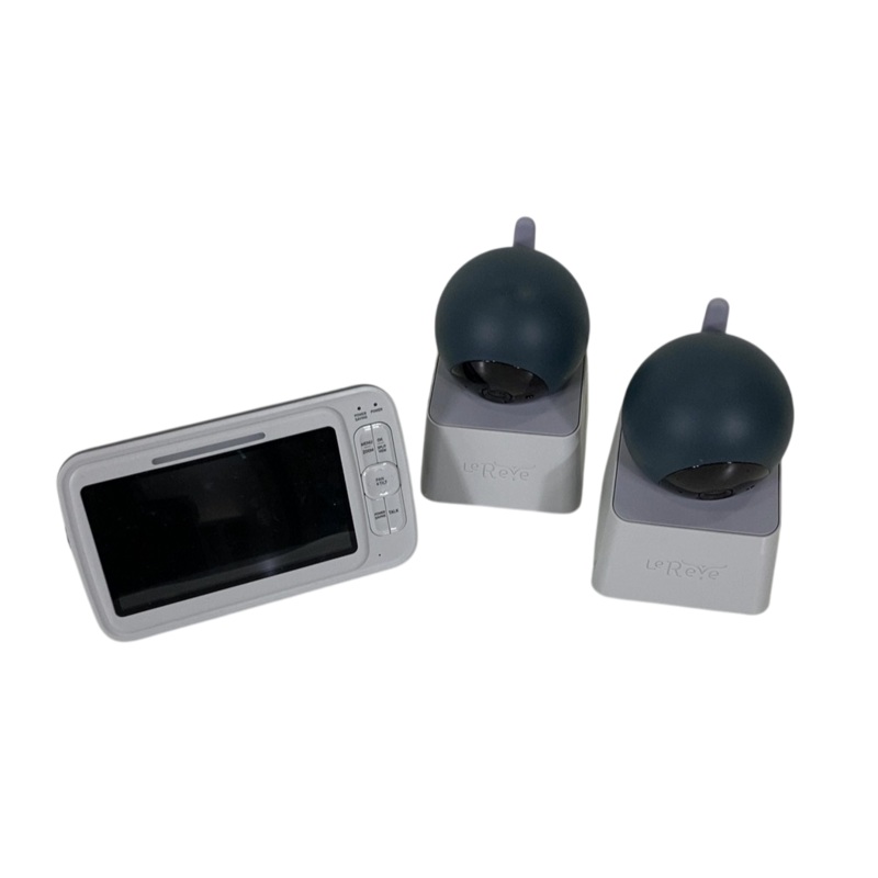 LeReve Low EMF 5″ HD Baby Monitor with 2 Cameras