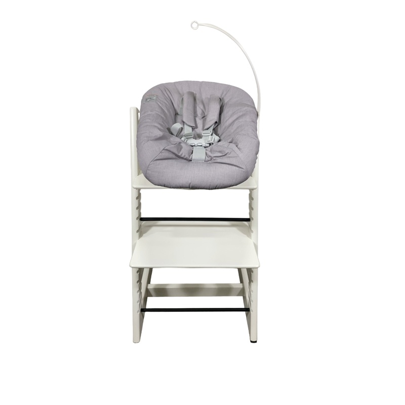 Stokke Tripp Trapp High Chair and Newborn Set Bundle, White