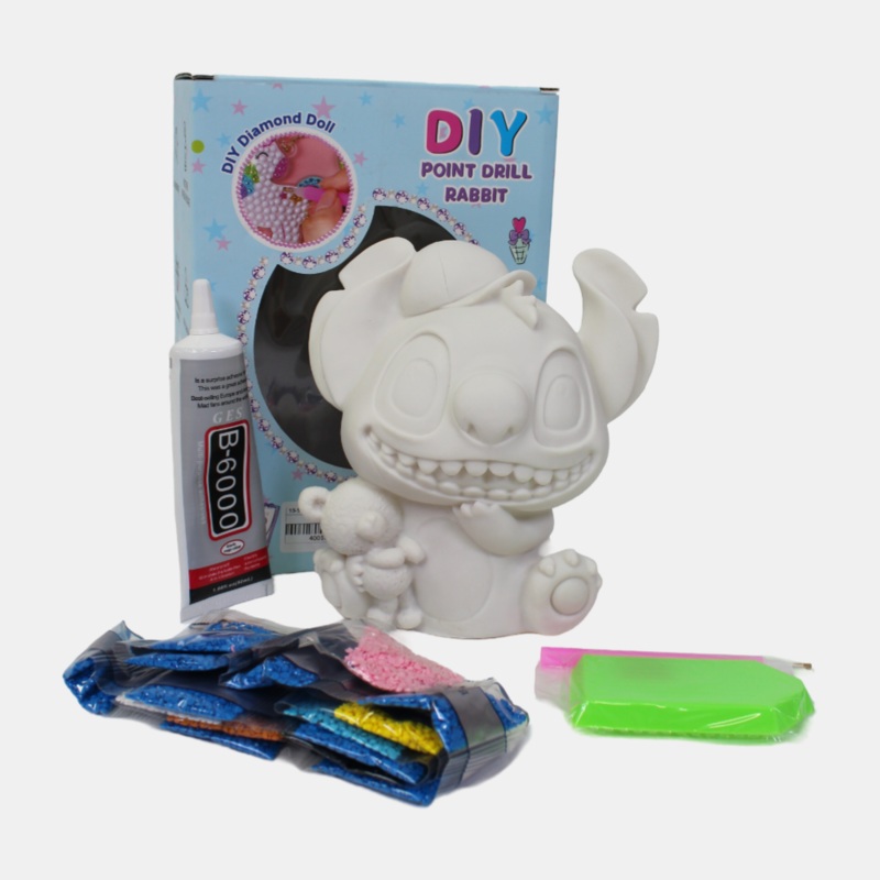 Vinyl Cartoon Diamond Painting Stitch Piggy Bank