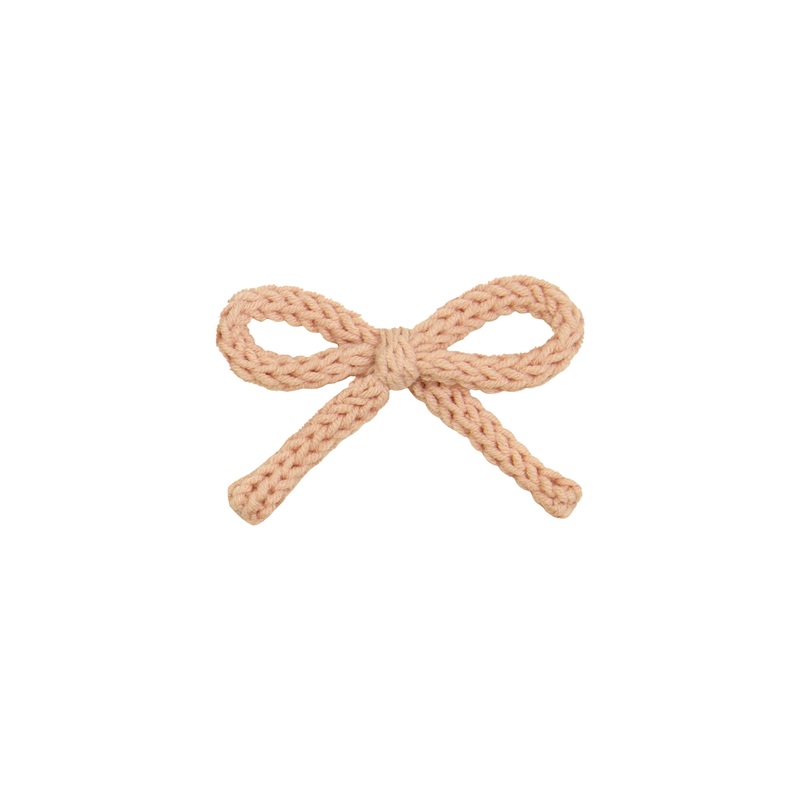 Crochet Bow – Butterscotch Clip
