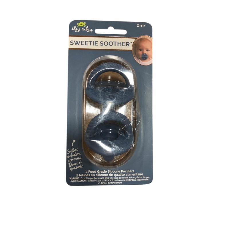 Itzy Ritzy 2-Pack Sweetie Soother, Navy Cable