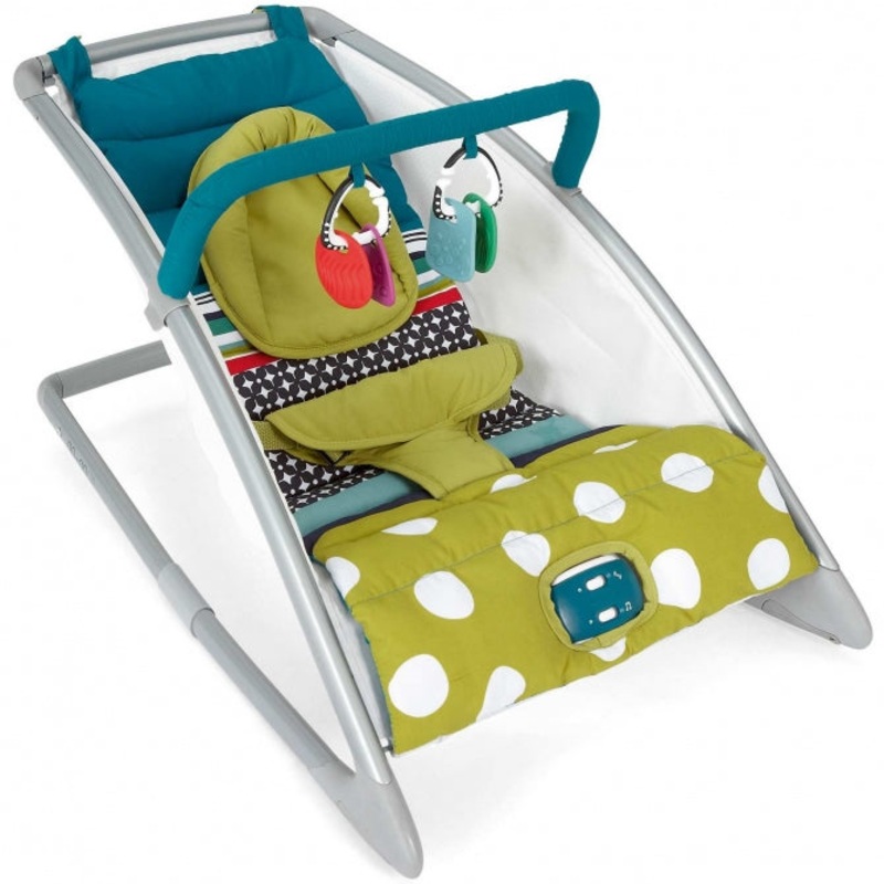 Mamas & Papas Go Go Rocking Cradle – Carousel Lime