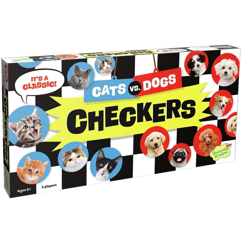 Peaceable Kingdom Cats vs. Dogs Checkers