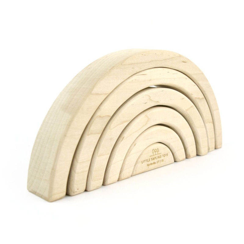 Stacking Rainbow Toy – Maple