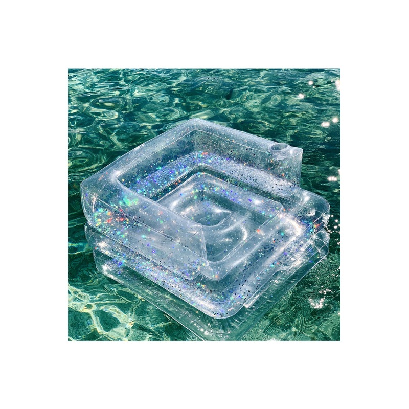 SunnyLife Glitter Holographic Inflatable Lilo Chair
