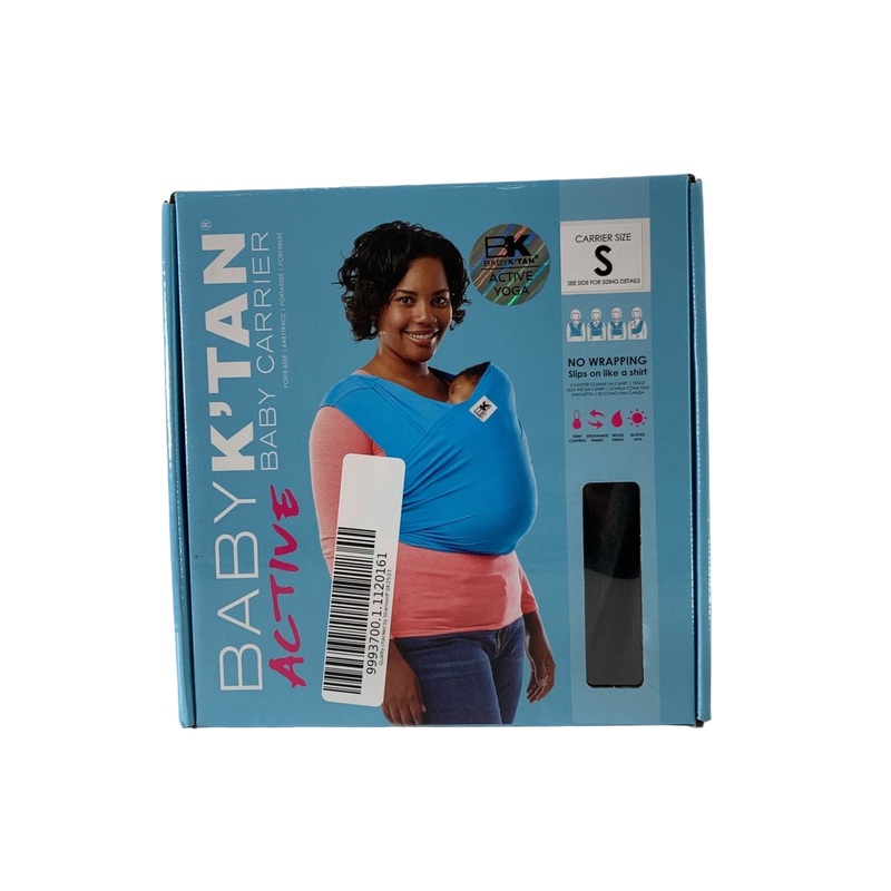 Baby K’tan Active Baby Carrier, Heather Black, Small (6-8 months)